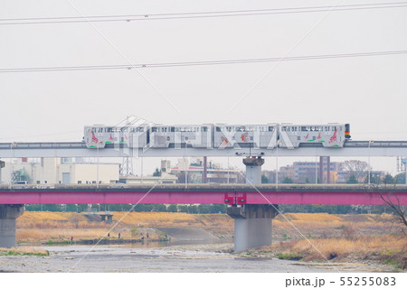 多摩川から望む多摩都市モノレール 55255083