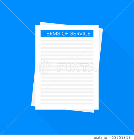 Terms of service. Document icon. Top view. Terms Terms of service. Document icon. Top view. Terms 55255318