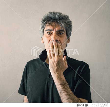 Man noticing a mistake Man noticing a mistake 55256639