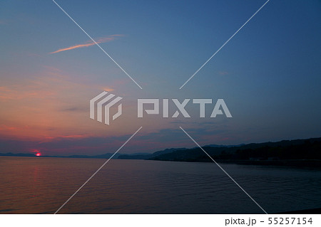 夕日と大村湾 夕日と大村湾 55257154