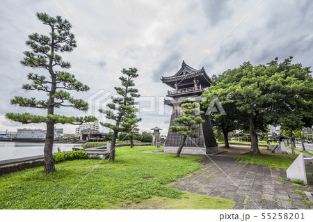 愛知県　名古屋都市風景　宮の渡し公園 55258201