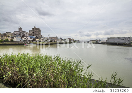 愛知県 名古屋都市風景 宮の渡し公園 愛知県 名古屋都市風景 宮の渡し公園 55258209