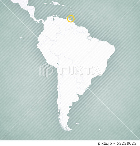 Map of South America - Trinidad and Tobago Map of South America - Trinidad and Tobago 55258625