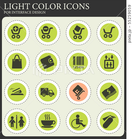 Shopping icon set Shopping icon set 55259059