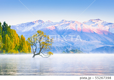 Scenic peaceful of lake wanaka. Scenic peaceful of lake wanaka. 55267398