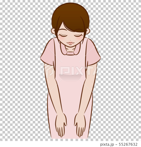 女性 歯科 カットイラスト 55267632