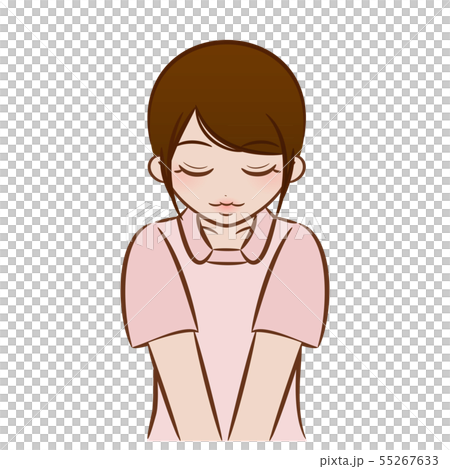 女性 歯科 カットイラスト 55267633