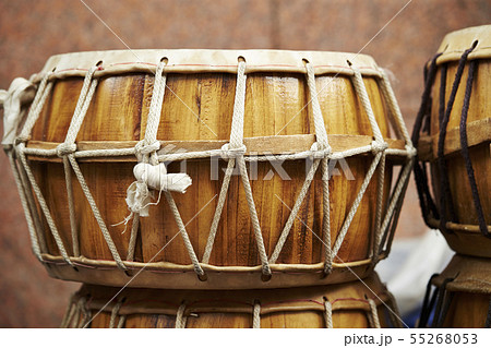 韓国の伝統楽器 太鼓 プクの写真素材 [55268053] - PIXTA