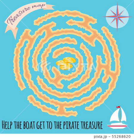 Maze children game. Help the boat get to the Maze children game. Help the boat get to the 55268620