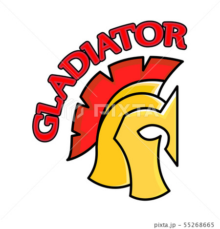 Colorful Spartan Helmet with inscription 55268665
