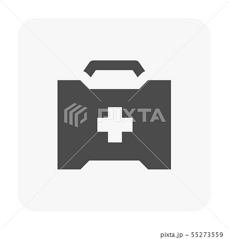 camping icon black 55273559