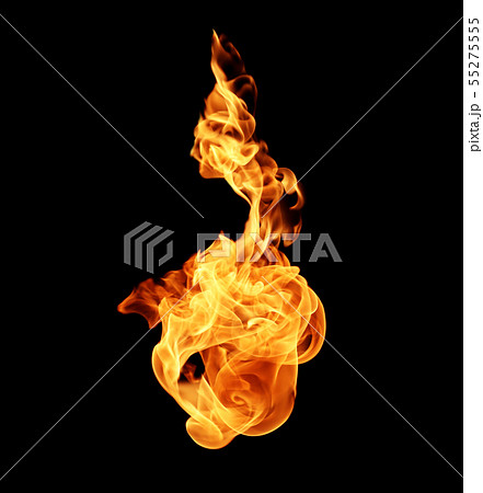 Fire flames collection isolated on black Fire flames collection isolated on black 55275555