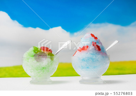かき氷 japanese type of epidemic shaved ice かき氷 japanese type of epidemic shaved ice 55276803