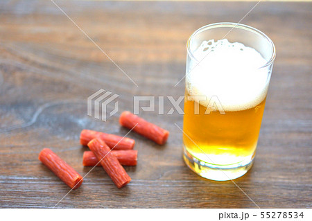 生ビールとサラミ 生ビールとサラミ 55278534