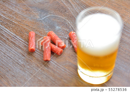 生ビールとサラミ 生ビールとサラミ 55278536