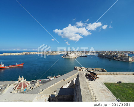 view from Upper Barrakka Garden, Valletta, Malta 55278682