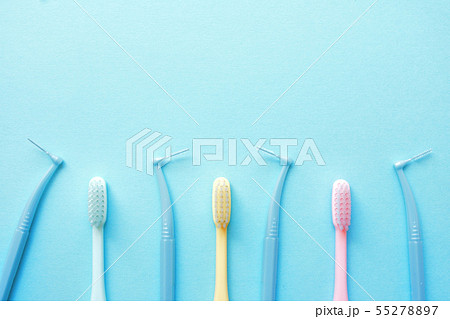歯ブラシ　歯間ブラシ　デンタルフロス 55278897