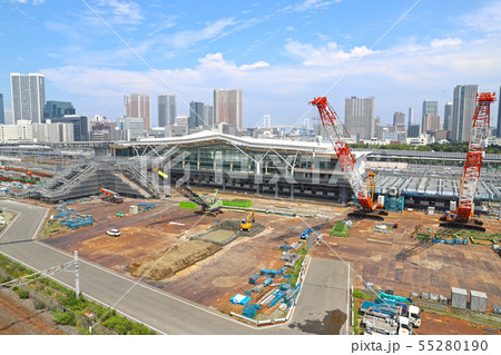 工事中の高輪ゲートウェイ駅（2019年7月） 55280190