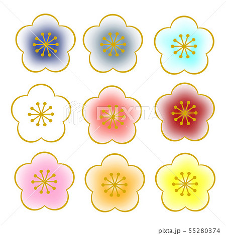 桃の花 和風 イラスト カット 挿絵のイラスト素材