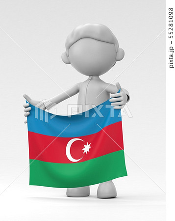 国旗を掲げるアゼルバイジャンのスポーツ選手 55281098