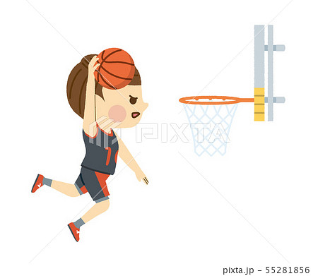 バスケットボール 男性のイラスト素材