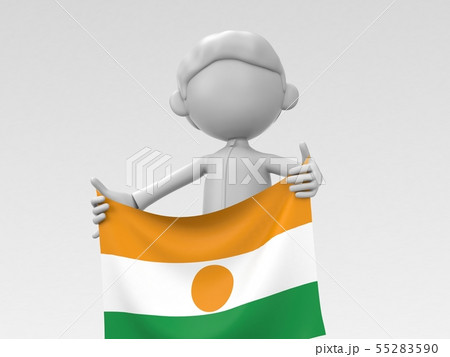 国旗を掲げるニジェールのスポーツ選手 55283590