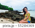 Women, vacation Ko Sichang Sea,Thailand 55284369