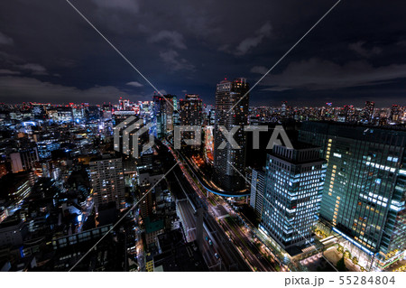 不動産　都会　経済　夜景 55284804