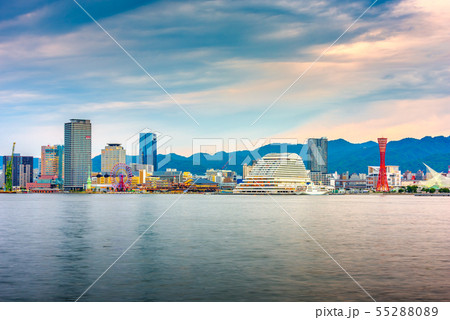 Kobe, Japan Port Skyline Kobe, Japan Port Skyline 55288089