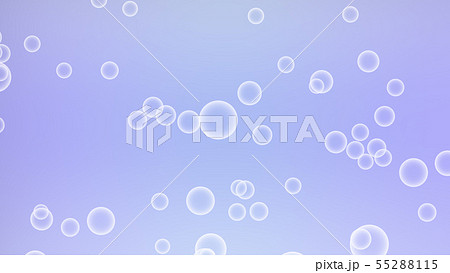 CGバブル　多数の気泡　紫色 55288115
