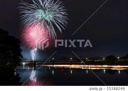 あやべ水無月まつり　灯篭流し　花火大会 55288249