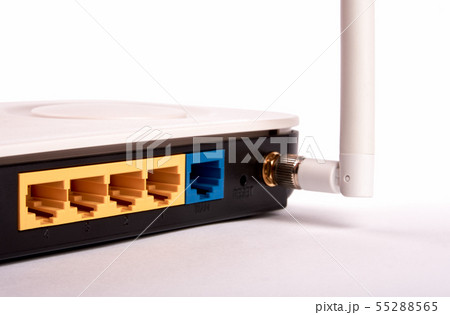 Black and white plastic router and antenna and 55288565