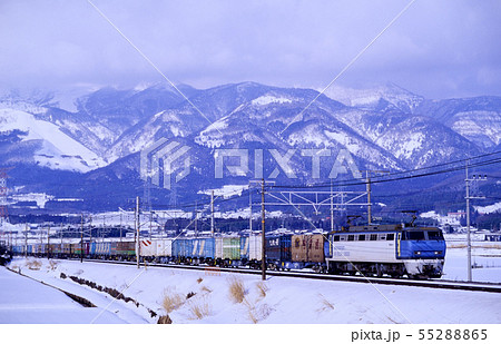 1996年 伊吹山をバックに走るEF200-4コンテナ貨物列車 1996年 伊吹山をバックに走るEF200-4コンテナ貨物列車 55288865