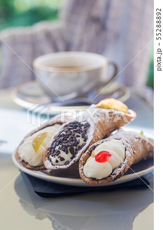 plate of Sicilian Cannoli 55288892