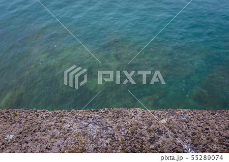 View of blue sea bottom 55289074