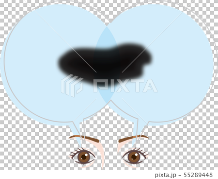 目の症状　視野の欠如 55289448