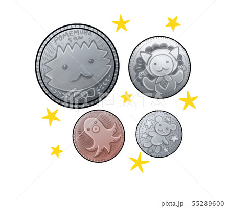 様々な種類のマネー・コイン・通貨（メダル） 55289600