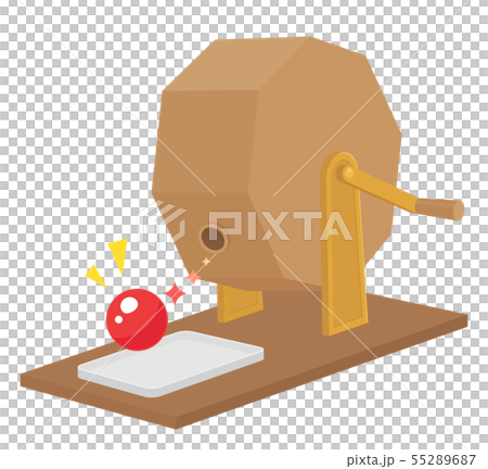 福引きのガラガライラスト_当たり_赤 福引きのガラガライラスト_当たり_赤 55289687