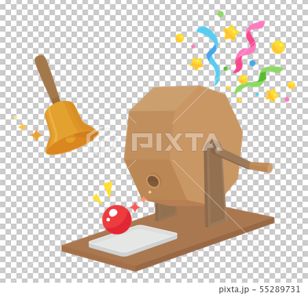福引きのガラガライラスト_当たり_クラッカー 55289731