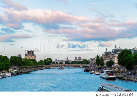 Orsay museum and river Siene, France Orsay museum and river Siene, France 55291234