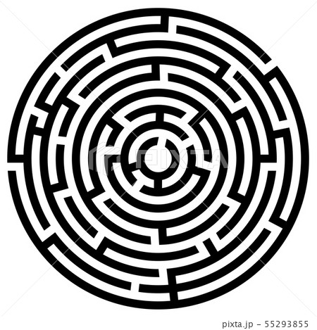 Labyrinth icon. Maze symbol. Labyrinth icon. Maze symbol. 55293855
