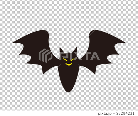 蝙蝠 コウモリ ハロウィン 夜のイラスト素材
