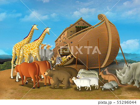 ノアの方舟イメージのイラスト素材