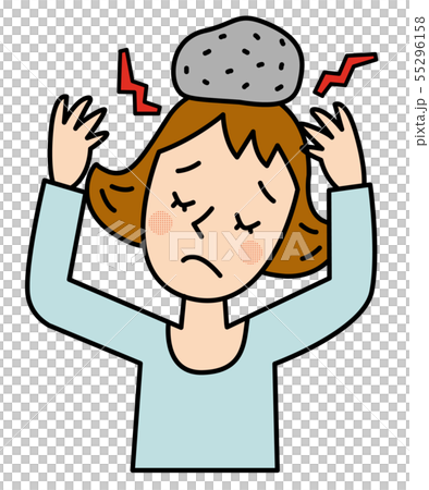 頭痛　頭が重い 55296158