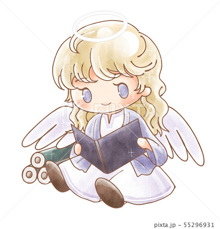 手描き風・天使ウリエルのイラスト素材 [55296931] - PIXTA