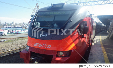 シベリア鉄道　ウラジオストク駅【ロシア】 55297554