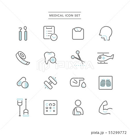 MEDICAL ICON SET 55299772