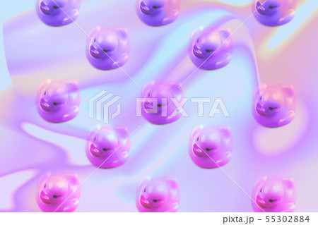 Pink rubber duck color patternの写真素材 [55302884] - PIXTA