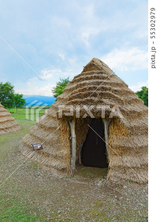 平出遺跡公園と新緑 55302979