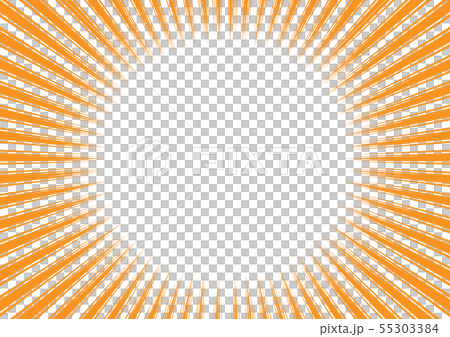 Concentrated line orange - Stock Illustration [55303384] - PIXTA